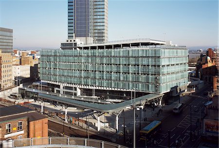 Transport Interchange, Manchester. Architects: Ian Simpson Architects Foto de stock - Con derechos protegidos, Código: 845-04826608