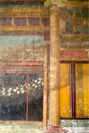 excavations - Fresco detail from the Villa dei Misteri, Roman site of Pompeii, Italy Stock Photo - Rights-Managed, Code: 845-04826635