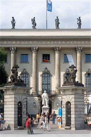 Université Humboldt, Berlin Photographie de stock - Rights-Managed, Code: 845-04826671