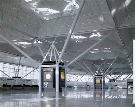 Stansted Airport, Essex, 1981 - 1991. Architects: Foster Associates Stock Photo - Rights-Managed, Code: 845-04826824
