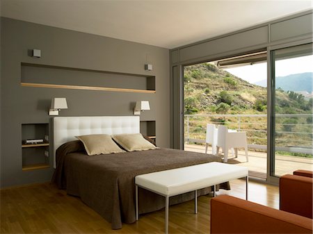spanish villa - Villa in El port de la Selva, Costa Brava. Architects: Set arq Stock Photo - Rights-Managed, Code: 845-04826868