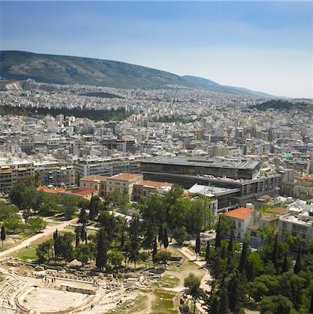 Musée de l'Acropole Athènes en construction. Architectes : Bernard Tschumi Photographie de stock - Rights-Managed, Code: 845-04826889