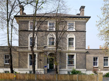 residential home facade - 113 - 117 Cedars Road. Architects: Churchill Hui Stock Photo - Rights-Managed, Code: 845-04826882