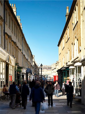 Bath: general views of shopping streets Stock Photo - Rights-Managed, Code: 845-04826892