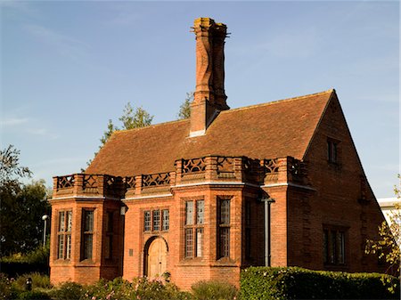 Office for the Daneshill Brickworks. Designed by Sir Edwin Lutyens, and built in 1905, Basingstoke. Architects: Sir Edwin Lutyens Stock Photo - Rights-Managed, Code: 845-04826933