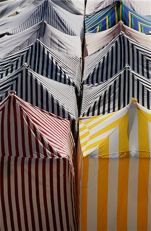 Colourful beach huts, Nazare, Portugal. Stock Photo - Rights-Managed, Code: 845-04827149