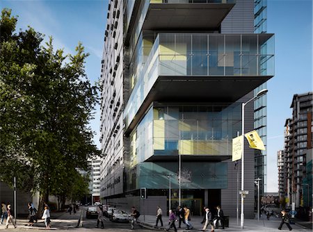 Manchester Civil Justice Centre. Architects: Denton Corker Marshall Foto de stock - Con derechos protegidos, Código: 845-05837635