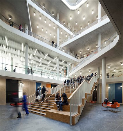 City of Westminster College. Architects: Schmidt, Hammer, Lassen Architects Stock Photo - Rights-Managed, Code: 845-05838302