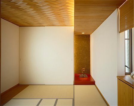 simsearch:845-05838924,k - Traditionelle japanische spärlich eingerichtetes Zimmer Stockbilder - Lizenzpflichtiges, Bildnummer: 845-05838900
