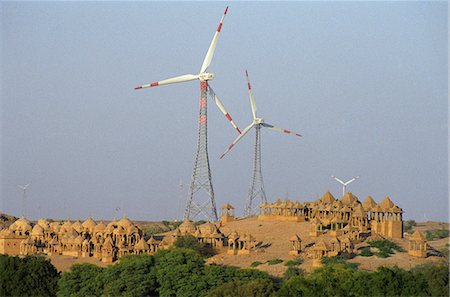 Wind mills, Jaisalmer, Rajasthan, India Stock Photo - Rights-Managed, Code: 845-05839116