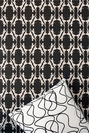 residential details - Ladies Gallore wallpaper in silver, Silhouette Collection by i.e. wallpaper Ltd Stock Photo - Rights-Managed, Code: 845-06007957