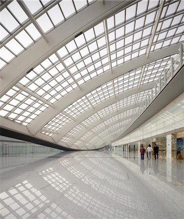 Beijing Capital International Airport Terminal 3, Beijing. Architects: Foster and Partners Foto de stock - Con derechos protegidos, Código: 845-06007961