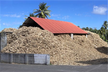 enterrar - Copeaux de sciure de bois et bâtiment extérieur, Grenade, Antilles. Photographie de stock - Rights-Managed, Code: 845-06008078