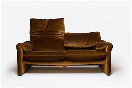 Maralunga Sofa, Italian, 1970s, manufactured by Cassina. Designer: Vico Magistretti Stock Photo - Rights-Managed, Code: 845-06008175