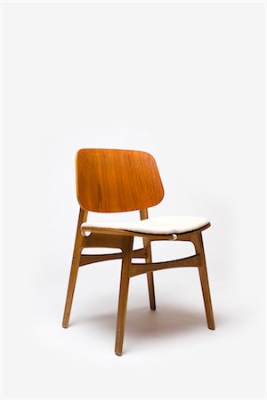 designer furniture - Chair, Danish, 1950s, manufactured by Fredericia Mobefabric. Designer: Borge Mogensen Stock Photo - Rights-Managed, Code: 845-06008171