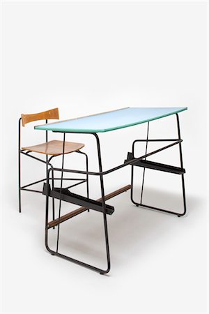 simsearch:845-05837834,k - Architects Desk and Stool, Belgian, 1960s. Possibly designed by Seuwys Stock Photo - Rights-Managed, Code: 845-06008189