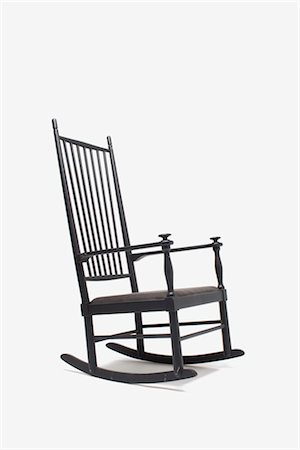 simsearch:845-05837834,k - Ebonised Rocking Chair, Swedish, manufactured by Gosta Westerberg Mobel. Designer: Karl Axel Adolfson Stock Photo - Rights-Managed, Code: 845-06008194