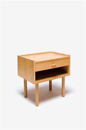 danish - RY-430 Bedside Table, Danish, manufactured by Ry Mobler. Designer: Hans J Wegner Stock Photo - Rights-Managed, Code: 845-06008201
