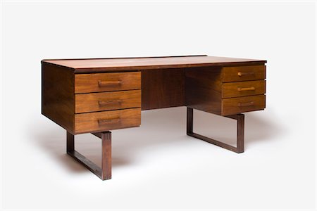 furniture - Desk, Danish. Designer: Henning Jensen & Torben Valeur Stock Photo - Rights-Managed, Code: 845-06008202