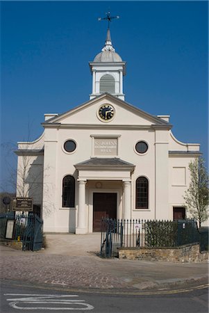 st john's church - St John's Church, Downshire Hill, Hampstead, London NW3 Foto de stock - Direito Controlado, Número: 845-06008260