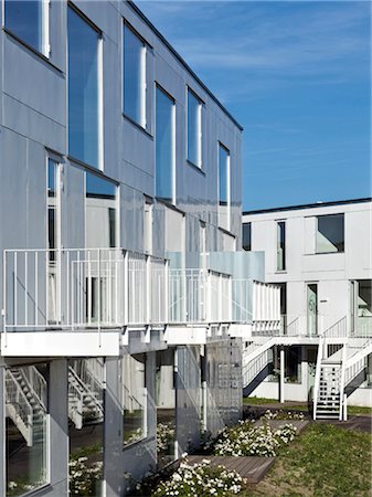 simsearch:845-05837930,k - Trekroner Housing Development, Roskilde. Architects: Dorte Mandrup Arkitekter Foto de stock - Direito Controlado, Número: 845-06008271