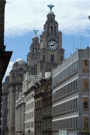 The Liver Building, Liverpool, Merseyside, England. Architects: Walter Aubrey Thomas Stock Photo - Rights-Managed, Code: 845-06008392