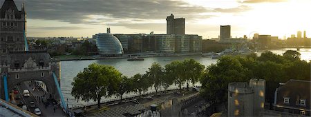 Tower of London and Thames panorama. Stock Photo - Rights-Managed, Code: 845-06008410