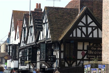 Der alte Weber House, St Peter's Street, Canterbury, Kent, England Stockbilder - Lizenzpflichtiges, Bildnummer: 845-06008424