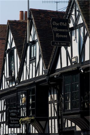 Der alte Weber Haus, St. Peter Street, Canterbury, Kent, England Stockbilder - Lizenzpflichtiges, Bildnummer: 845-06008426