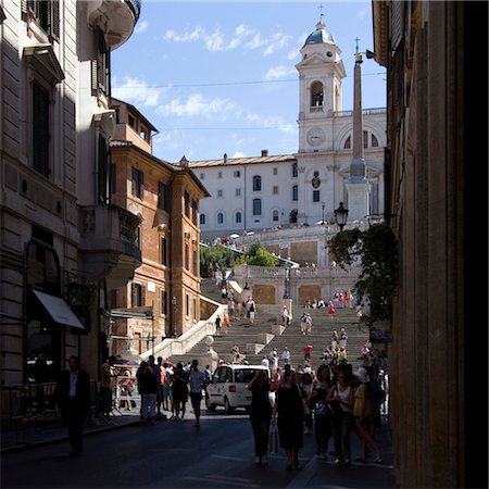 roma historical places - Spanish Steps, Rome. Photographie de stock - Rights-Managed, Code: 845-06008451