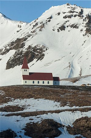 simsearch:879-09033515,k - Icelandic church in winter. Foto de stock - Con derechos protegidos, Código: 845-08939859