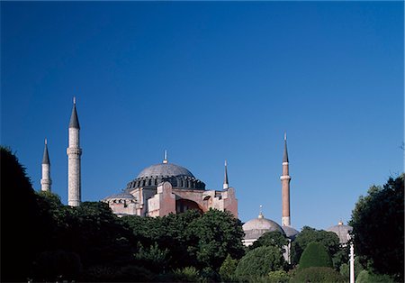 famous turkish mosque images - Hagia Sofia, Istanbul. From 537. Stock Photo - Rights-Managed, Code: 845-02724827