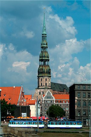 Eglise, vieille ville, Riga St Pierre Photographie de stock - Rights-Managed, Code: 845-02724935