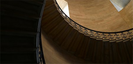 simsearch:845-02725778,k - St. Paul's Cathedral, City of London, London. Spiral staircase. Architect: Sir Christopher Wren. Stock Photo - Rights-Managed, Code: 845-02725779