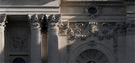 simsearch:845-02725778,k - St Pauls Cathedral, City of London, London. Portico detail. Architect: Sir Christopher Wren. Stock Photo - Rights-Managed, Code: 845-02725782