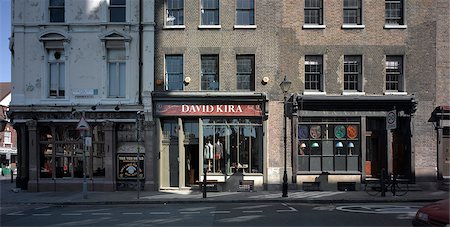 european shop front - Shop fronts, Spitalfields, London. Stock Photo - Rights-Managed, Code: 845-02725844