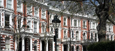 rows of lamps - Housing, Kensington, London. Stock Photo - Rights-Managed, Code: 845-02725874