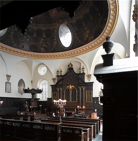 St Mary AbChurch, London. Architect: Sir Christopher Wren. Stock Photo - Rights-Managed, Code: 845-02725935