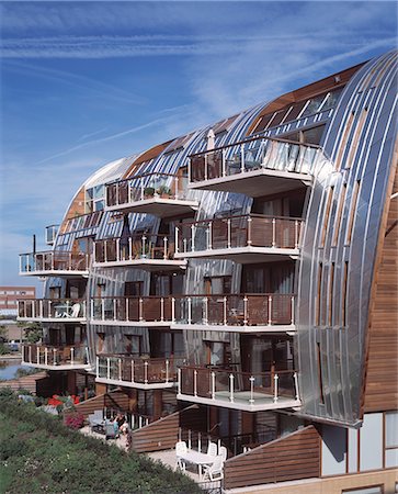 Armada Housing, s'Hertogenbosch, 2003. Architect: Building Design Partnership BDP Stock Photo - Rights-Managed, Code: 845-02726039