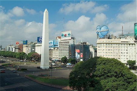 Obelisco (9 de Julio), Buenos Aires, Argentine Photographie de stock - Rights-Managed, Code: 845-02726092