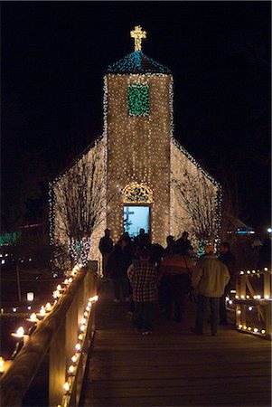 Christmas lights, Acadian Village, Louisiana Stock Photo - Rights-Managed, Code: 845-02726246