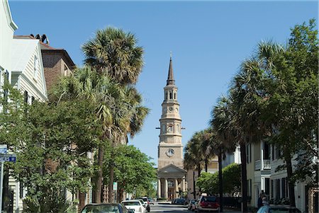 simsearch:845-02726235,k - St. Philip's Episcopal Church, Charleston, South Carolina, 1838. Architekt: Joseph Hyde Stockbilder - Lizenzpflichtiges, Bildnummer: 845-02726316