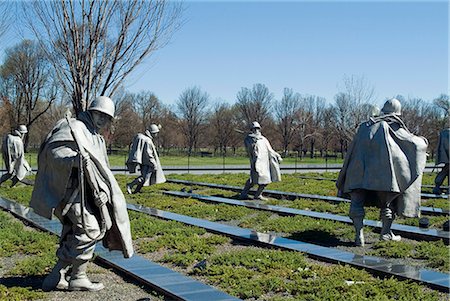 simsearch:845-02726301,k - Korean War Memorial, Washington DC, 1995. Architect: Frank Chalfant Gaylord II, Louis Nelson and Others Foto de stock - Con derechos protegidos, Código: 845-02726363