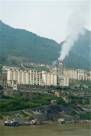 Local industry, Three Gorges, Yangtze River, China Fotografie stock - Rights-Managed, Codice: 845-02726651