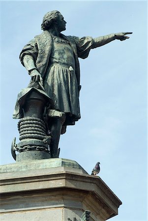 saint domingue - Statue de Christophe Colomb, Parque Colon, Santo Domingo, République dominicaine Photographie de stock - Rights-Managed, Code: 845-02726726