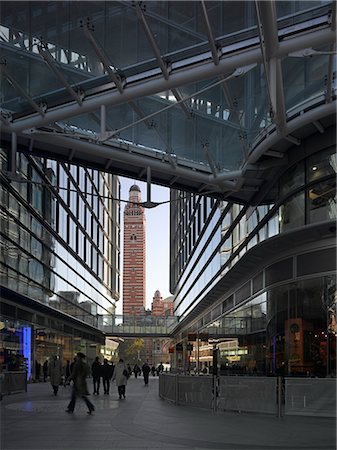 Cardinal Place, Victoria, London, 2005. Passageway. EPR Architects Stock Photo - Rights-Managed, Code: 845-02726976