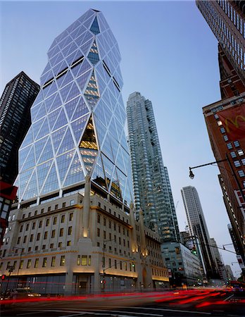 foster and partners - Hearst Tower, New York. Architect: Foster and Partners Fotografie stock - Rights-Managed, Codice: 845-02727005