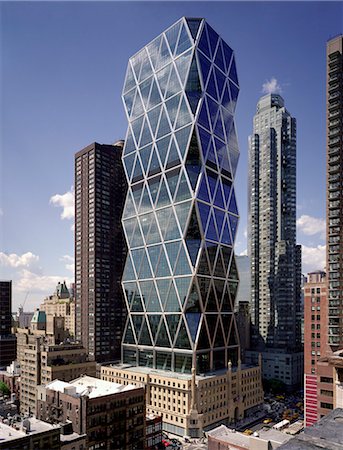 foster and partners - Hearst Tower, New York. Architect: Foster and Partners Fotografie stock - Rights-Managed, Codice: 845-02727012