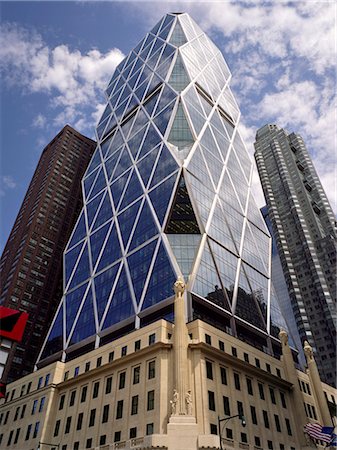 foster and partners - Hearst Tower, New York. Architect: Foster and Partners Fotografie stock - Rights-Managed, Codice: 845-02727013