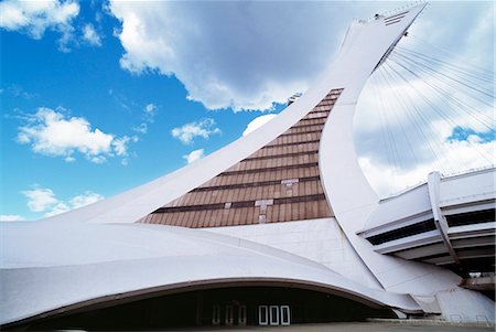 Olympic Stadium, Montreal, 1976. Tower. Architect: Roger Taillibert Stock Photo - Rights-Managed, Code: 845-02727027